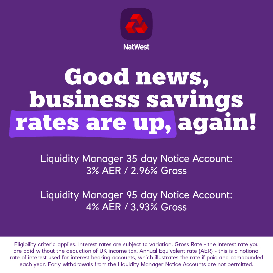 NatWestBusiness's tweet photo. Find the right savings account for you  https://t.co/MeLgqTWYIu https://t.co/h6puA0rsRu