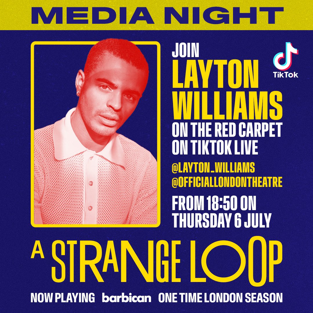 StrangeLoopLDN's tweet photo. .@laytonwilliams is coming to SLAYYYYYYY💅🏿
Hosting our FAB-U-LOUS red carpet with some RED HOT influencers, you can tune into the action on TIKTOK LIVE at 18.50 on Thursday 6 July 📽
Don’t be late babe 💋
#AStrangeLoopLDN https://t.co/SYx5hZvHsO