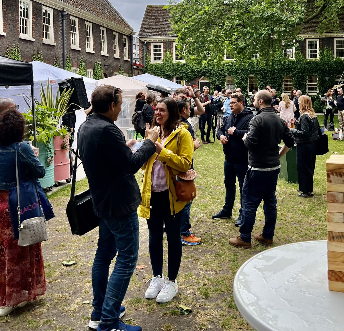 televisualmedia's tweet photo. The rain can’t stop the @televisualmedia Village fete at the beautiful Shoreditch Gardens
#TelevisualVillageFete https://t.co/DoxKoIfGo3