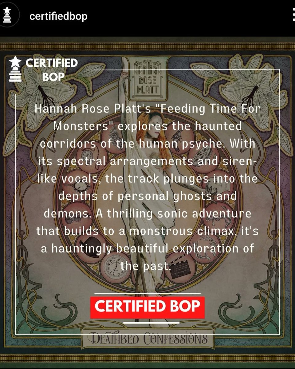 HannahRosePlatt's tweet photo. Lovely little review of 'Feeding Time For Monsters' just in, thanks so much #certifiedbop
Check out the full animated video by the incredible William Davies on @YouTube !
https://t.co/heKlFD88fq https://t.co/umUwQEGsaW