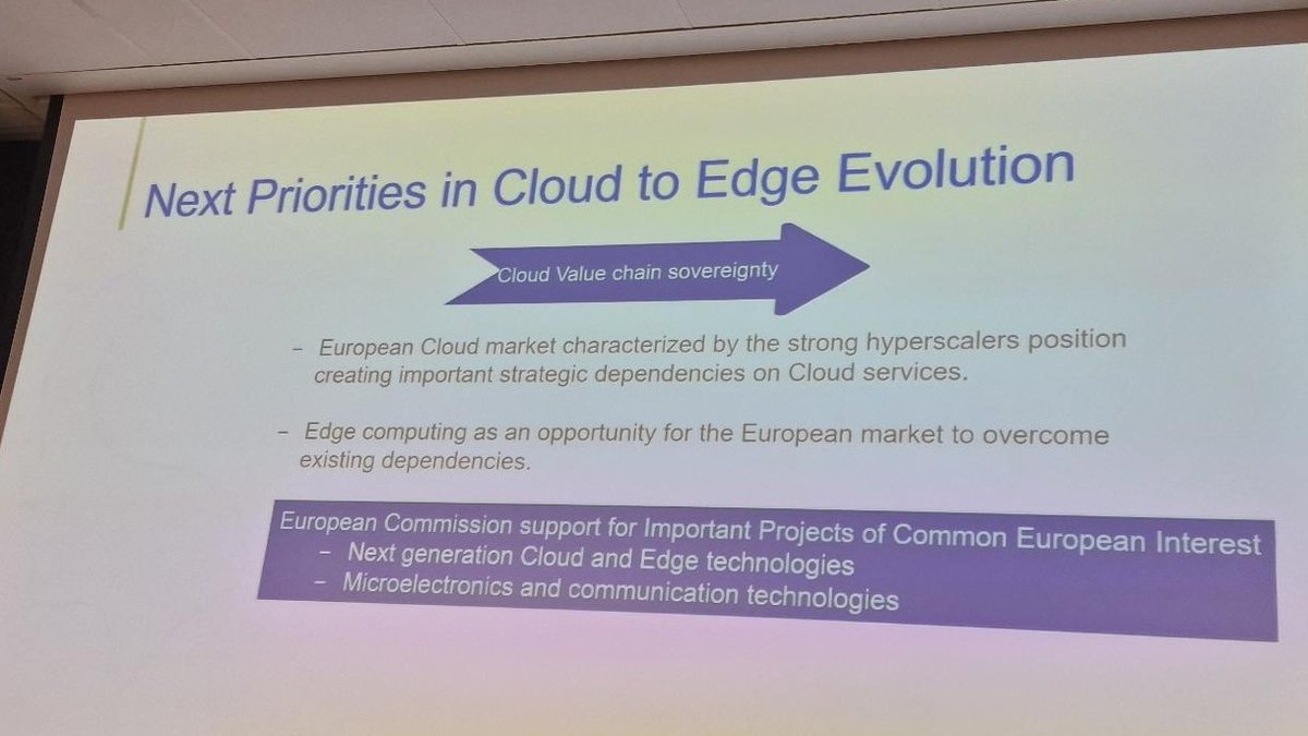 En direct de Bruxelles... Comment les acteurs européens peuvent tirer partie du passage des Tech Cloud à Edge pour retrouver de la souveraineté ! L'#opensource est au coeur des grands sujets de transformation de l'industrie ! #cloud #edge #DigitalEU #transformation #industrie