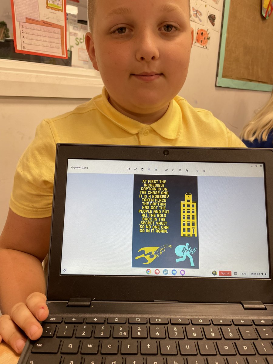 BrainstormTeach's tweet photo. 🎉 Impressive work by Year 4 students at @cwmffrwdoer They've began to digitally create their own unique comic 🦸‍♂️@BrettellAllison https://t.co/UyXyu1wUc6