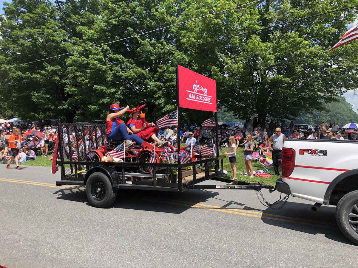 WKTV's tweet photo. A July 4 tradition! The 2nd oldest parade in the Nation is in Otsego County!  We’ll have highlights of the Springfield Parade and Celebration tonight at 6:00!  Happy Birthday America! 🇺🇸 https://t.co/VwwyamDysz