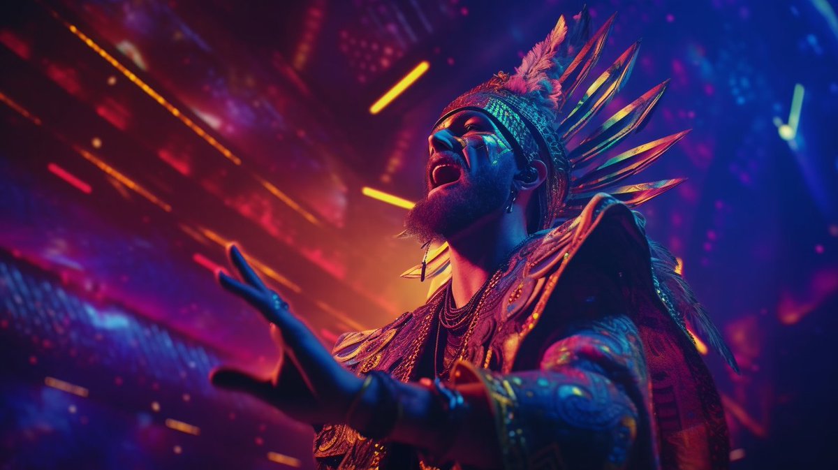 AIHousePapi's tweet image. AI #Mayanpunk series created by @freaketonft for @dega_org
name: CyberOpera singer

#aiart
#ai
#art
#digitalart
#artificialintelligence
#gan 
#machinelearning
#newmedia