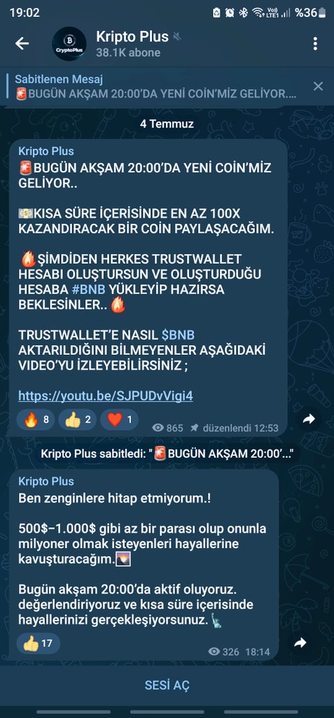 bayrakselm's tweet photo. Arkadaşlar lütfen bu şahıslara güvenmeyin. Verdiği coin contract adreslerine para göndermeyin paranızı anlık olarak çalıyorlar bunu sürekli yapıyorlar dolandırmaya devam ediyorlar #cryptoplus #cryptomarket #Crypto #Bitcoin #BNB #TrustWallet #Ultiverse #kriptoplus #Binance https://t.co/wteDXiNZDC