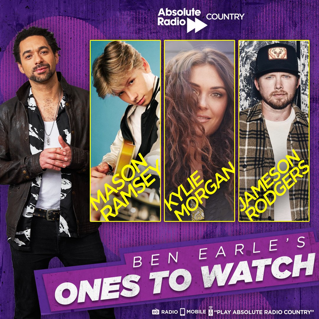 Absolute Radio Country (@arcountry) on Twitter photo Join @BenEarle from 9am as he plays music from his Ones To Watch including:
<a href="/masonramsey/">Mason Ramsey</a>, <a href="/kyliemorgan/">Kylie Morgan</a> and <a href="/jamesonrodgers/">Jameson Rodgers</a>.
🗣 “Play Absolute Radio Country” Join @BenEarle from 9am as he plays music from his Ones To Watch including:
<a href="/masonramsey/">Mason Ramsey</a>, <a href="/kyliemorgan/">Kylie Morgan</a> and <a href="/jamesonrodgers/">Jameson Rodgers</a>.
🗣 “Play Absolute Radio Country”