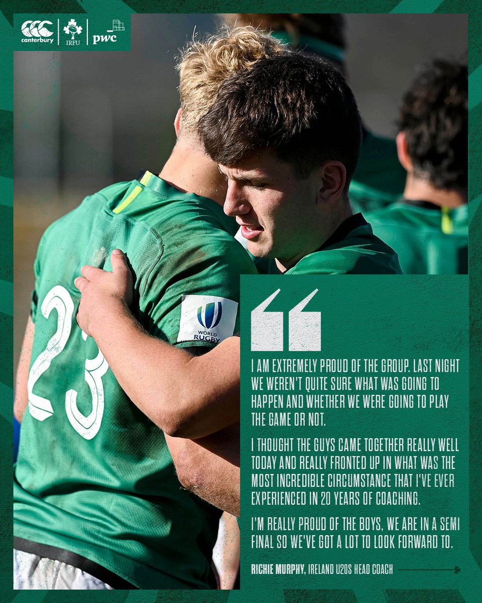 💭 Richie Murphy's post-match thoughts... #FutureIsGreen | @PwCIreland