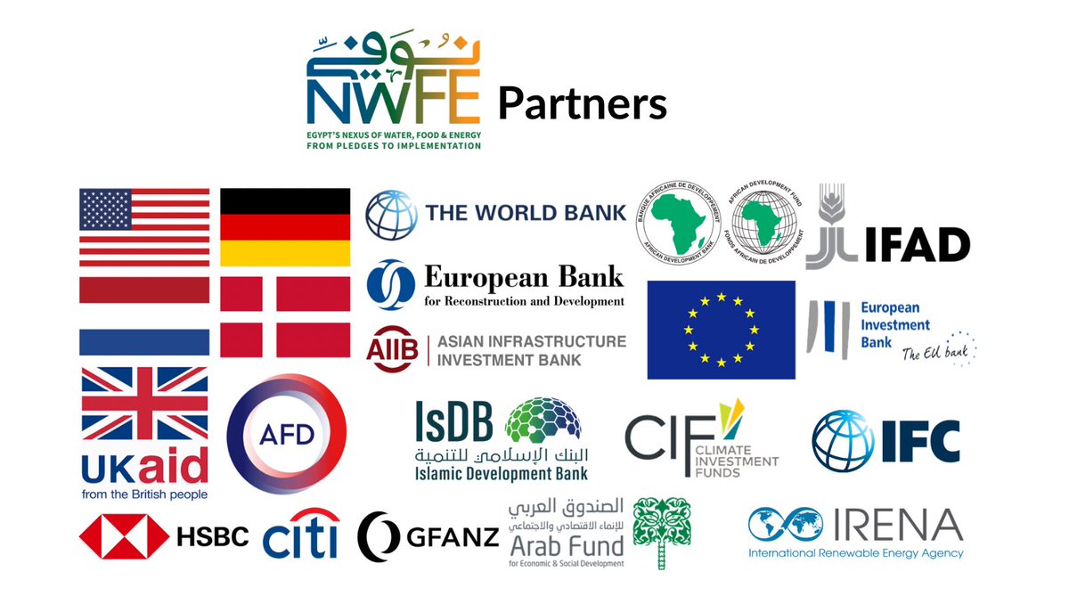RaniaAlMashat's tweet photo. As President of #COP27, the Government of #Egypt set a practical example for moving from pledges to implementation by “operationally” identifying investable projects to fulfill the national climate & development agenda. 

Leveraging on int’l #cooperation to mobilize innovative finance tools including debt swaps & blended finance to catalyze private investment, we launched Egypt’s Country Platform for the Nexus of Water, Food & Energy (NWFE نُوَفِّـي) - the Arabic translation of fulfilling pledges.

@WorldBank @AfDB_Group @IFAD @EBRD @AIIB_Official @EU_Commission @EIB @AFD_en @isdb_group @CIF_Action @IFC_org @HSBC @Citibank @IRENA