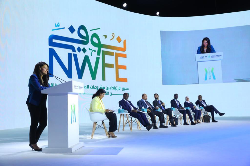 RaniaAlMashat's tweet photo. As President of #COP27, the Government of #Egypt set a practical example for moving from pledges to implementation by “operationally” identifying investable projects to fulfill the national climate & development agenda. 

Leveraging on int’l #cooperation to mobilize innovative finance tools including debt swaps & blended finance to catalyze private investment, we launched Egypt’s Country Platform for the Nexus of Water, Food & Energy (NWFE نُوَفِّـي) - the Arabic translation of fulfilling pledges.

@WorldBank @AfDB_Group @IFAD @EBRD @AIIB_Official @EU_Commission @EIB @AFD_en @isdb_group @CIF_Action @IFC_org @HSBC @Citibank @IRENA