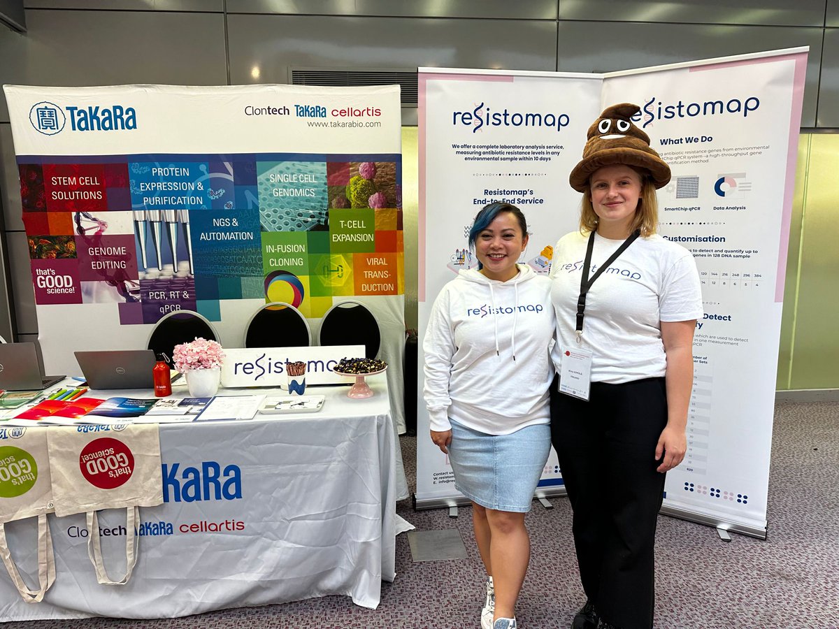 resistomap's tweet photo. 📷 It's the 2nd day for @resistomap and @Takara_Bio_EU at the #ARAE23 Symposium on AMR in Animals, and we are super stoked to have had the opportunity to present our company at an event that emphasizes the interconnectivity of the #environmental &amp; #animal aspect of #OneHealth 🙌 https://t.co/BqFkTWwfQ0