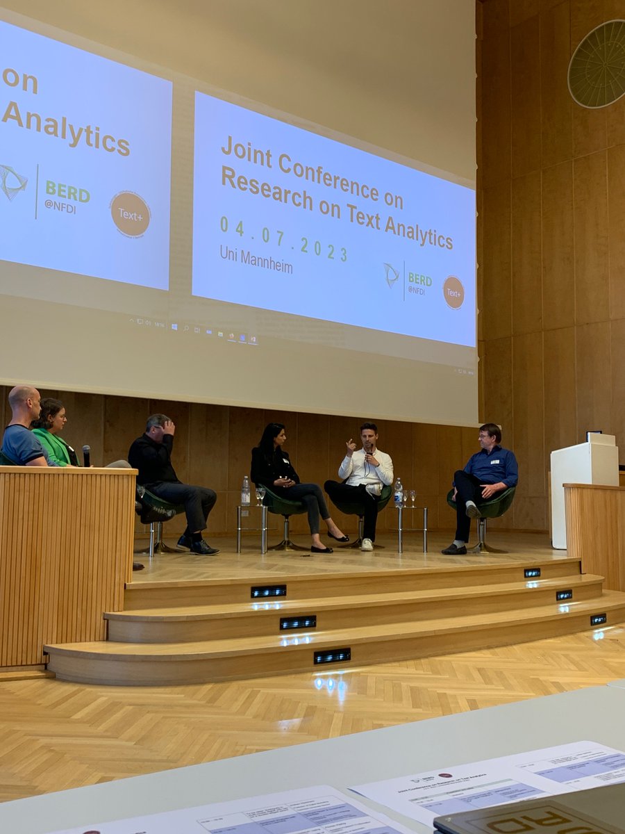 Ulrich Krieger (@uli_krieger) on Twitter photo Text analytics conference is concluded by the “Path forward for <a href="/Textplus_NFDI/">Text+ Forschungsdateninfrastruktur</a> and @BERD_NFDI “ panel discussion. What a nice way to end this splendid meeting! Text analytics conference is concluded by the “Path forward for <a href="/Textplus_NFDI/">Text+ Forschungsdateninfrastruktur</a> and @BERD_NFDI “ panel discussion. What a nice way to end this splendid meeting!