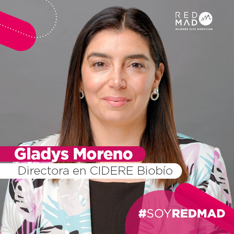 🔴Nombramiento | Felicitamos a la socia #REDMAD Gladys Moreno, quien fue nombrada directora de la Corporación Industrial de Desarrollo Regional, CIDERE Biobío. Gladys es gerente comercial en Clínica Sanatorio Alemán, en Concepción.

¡Mucho éxito en este nuevo desafío profesional!