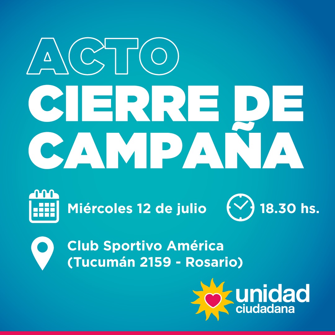 Marina Magnani (@marinamagnaniok) on Twitter photo ¡Acto cierre de campaña!
Te invitamos a participar del cierre de este lindo recorrido que transitamos juntos.
Junto <a href="/marcosCleri/">Marcos Cleri</a>, <a href="/AlejandraObeid/">AlejandraObeid</a>, @AlejandraRodenas y <a href="/paulasague/">Paula Sagué</a>, queremos seguir el legado de @cristinafkirchner y para eso vamos a necesitar que nos acompañen. ¡Acto cierre de campaña!
Te invitamos a participar del cierre de este lindo recorrido que transitamos juntos.
Junto <a href="/marcosCleri/">Marcos Cleri</a>, <a href="/AlejandraObeid/">AlejandraObeid</a>, @AlejandraRodenas y <a href="/paulasague/">Paula Sagué</a>, queremos seguir el legado de @cristinafkirchner y para eso vamos a necesitar que nos acompañen.