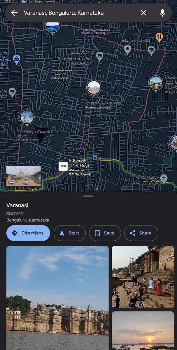 grapher_kid's tweet photo. Varanasi is just 1 hour away instead of 31 hours from Bangalore.. 😅

@GoogleIndia @googlemaps Please get this fixed ASAP!

#Google #maps #Bangalore #Varanasi https://t.co/d5pRB4nQzf