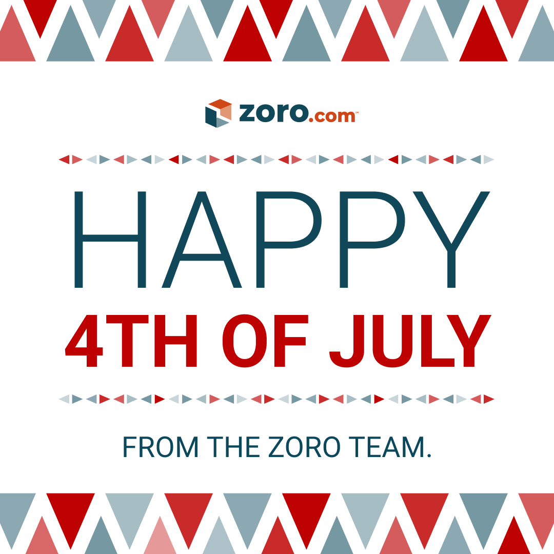 Fire up the grill! From everyone on the Zoro team, we hope you and your family have a fantastic Fourth of July.

#fourthofjuly