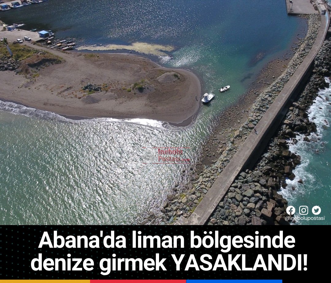 inebolupostasi's tweet image. Abana Kaymakamlığı İlçe Turizm Komisyonu’nun kararı gereğince, bölgenin fiziki şartları ve yapısının denize girmeye uygun olmaması, geçmiş dönemde yaşanan can kayıplarının bu turizm sezonunda yaşanmaması nedeniyle liman bölgesinde denize girmek yasaklandı. #abana #inebolu