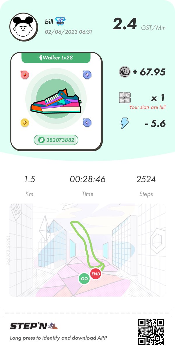 short but worth it daily! 
#STEPN #mySTEPNrun