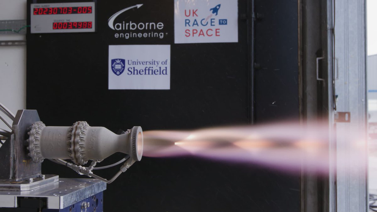 Our student built regeneratively cooled liquid rocket engine. 
- Nitrous IPA 
- Fully 3D printed 
- 3.4kN (3.5kN desired) for 5 seconds