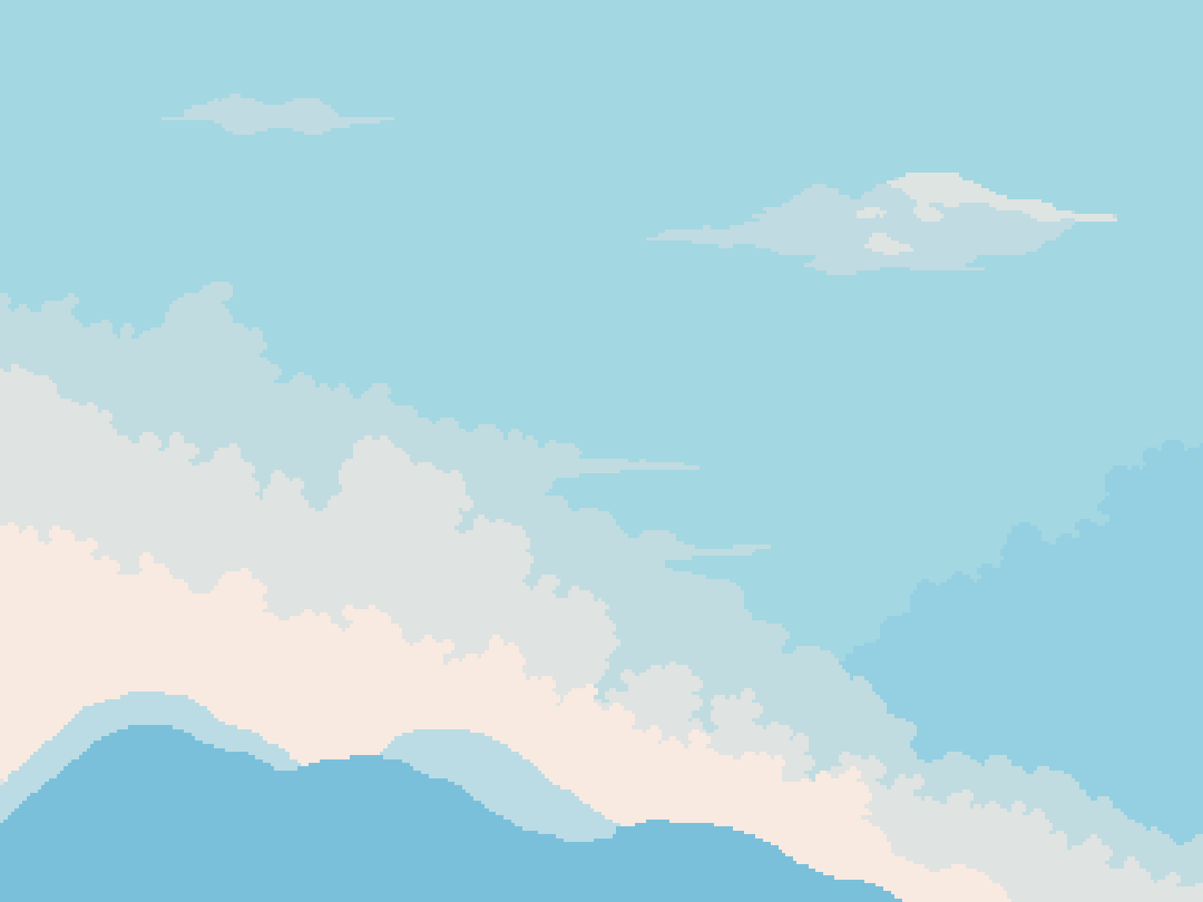 sorayagreen's tweet photo. Cielo azulado 😊

#pixelart https://t.co/D4ZWMXVVJ9