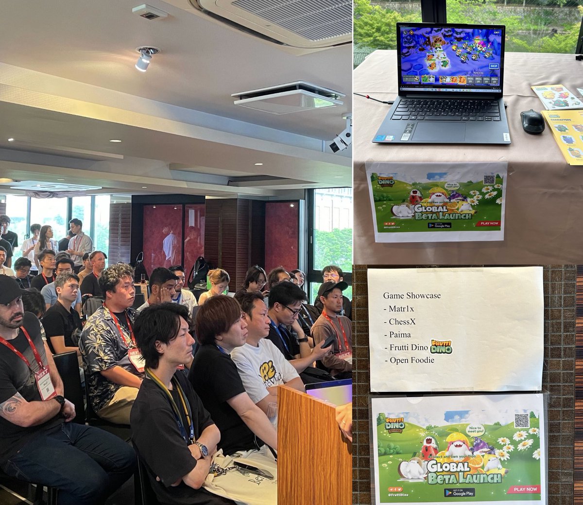 Bonnie_IHJ's tweet photo. Really appreciate the invitation to the #Blockchain #Game 🎮 #Summer event from our partner @joinmirrorworld and the chance to present @FruttiDino Stories.🙏

Pleasure to meet @Chrizhuu & #Jialin Zhu in person☺️

It was a 🌟fantastic🌟game event during #IVSKyoto with lots of leading visionaries! @Umiii_web3 from @AkiNetworkJapan , #Hina from @LegendofArcadia and #Xing Zhe Loy from @Dracoo_Master 🫡

What your team is building & exploring are really amazing!!  I’m looking forward to meet ing again with the rest of you team, @topolseb @robinn_eth #Hailey soon 🫶🏻

#Gamefi #meetup #Japan @BGameAlliance