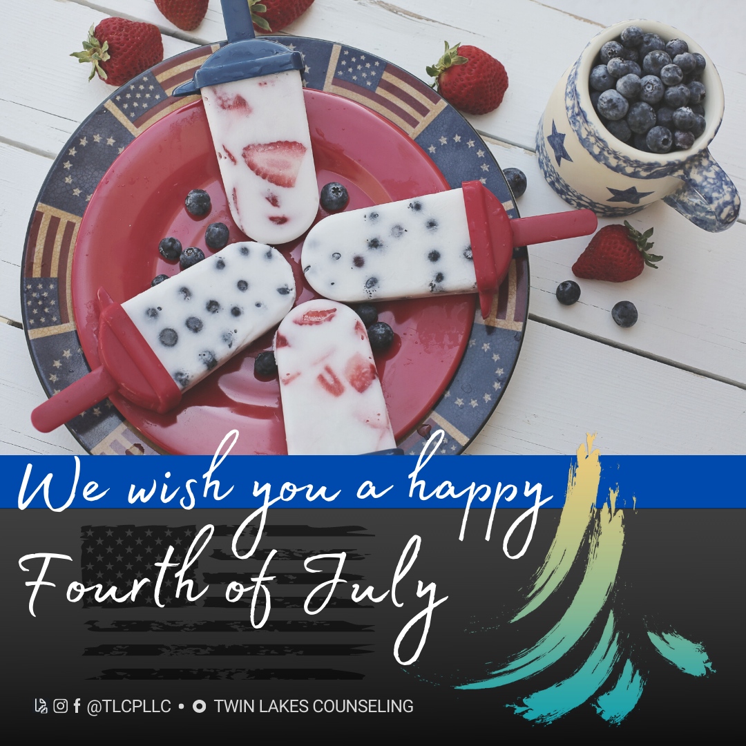 tlcpllc's tweet photo. 🎆 Happy 4th of July, Twin Lakes Counseling community! 🇺🇸💙

As we celebrate freedom, let's remember those still fighting for theirs. Let's foster empathy, inclusivity, and stand for justice. Enjoy the festivities and honor the values that make our nation unique! 🗽✨ https://t.co/d3tozjb9ez