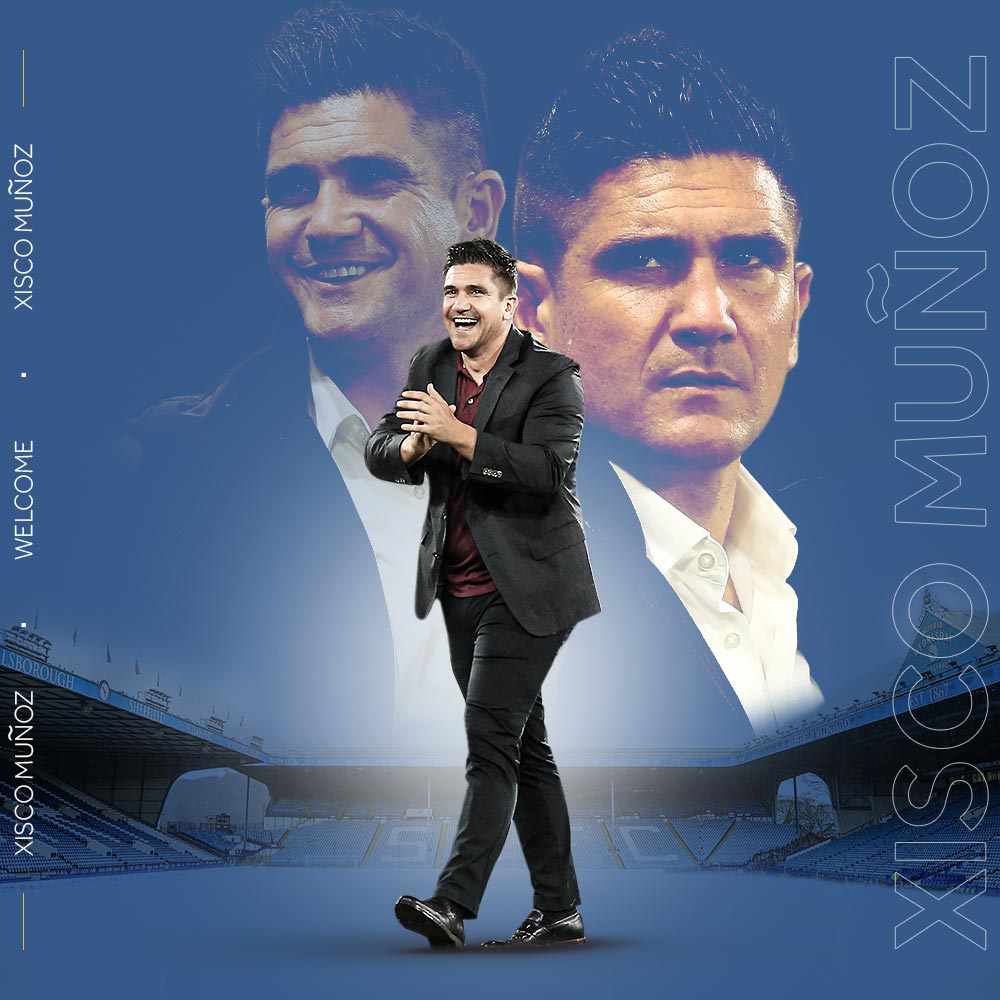 swfc's tweet photo. We are delighted to welcome Xisco Muñoz as our new first team manager 🇪🇸

Welcome to Hillsborough, Xisco! 🦉

#swfc