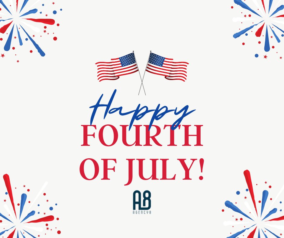 Agency8AZ's tweet photo. Happy Fourth of July! Wishing you and your families a safe and fun holiday. 

#fourthofjuly #IndependenceDay #HappyFourth https://t.co/VJzr9gj4pV