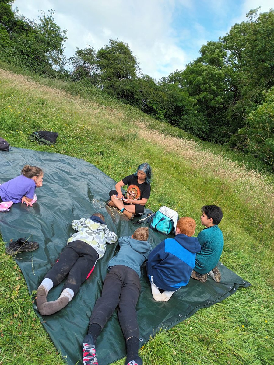tfn_kathleen's tweet image. Forestry skills and making bow and arrows from the Hazel tree at Oakfield glen, the children loving being outdoors on our FAA summer programme  #learningthroughfun