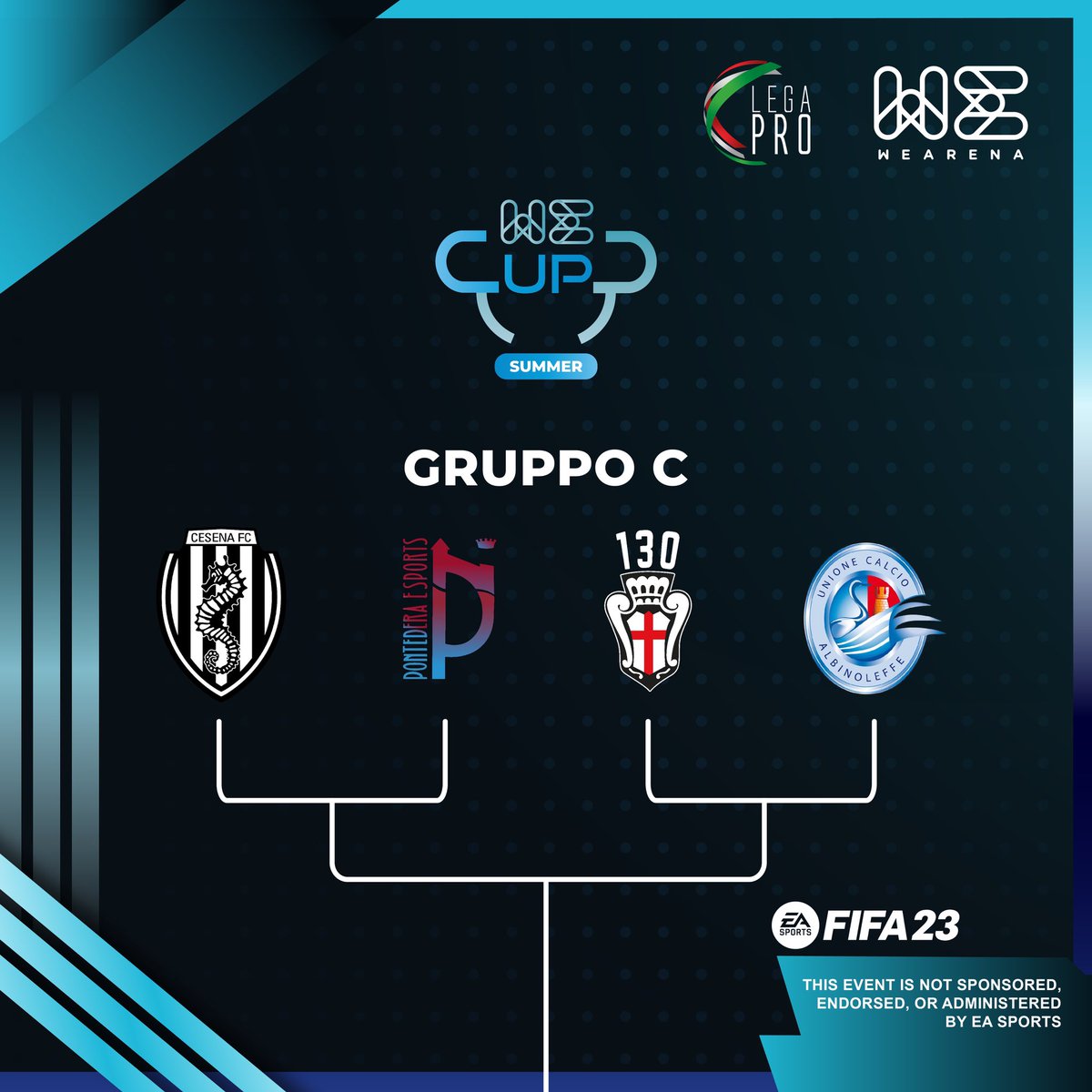 🎮 WECUP SUMMER EDITION 2023 by <a href="/We_Arena/">WeArena</a> 🎮

Alle 19.00 🕢 l'AlbinoLeffe E-Sport Team 💙 scenderà sul campo virtuale del Gruppo C per sfidare la <a href="/ProVercelli1892/">F.C. Pro Vercelli 1892</a> 🕹️

Per seguire la DIRETTA ▶️ twitch.tv/wearenalive 💻

#wecupsummeredition #albinoleffewearenaesportteam 🕹️