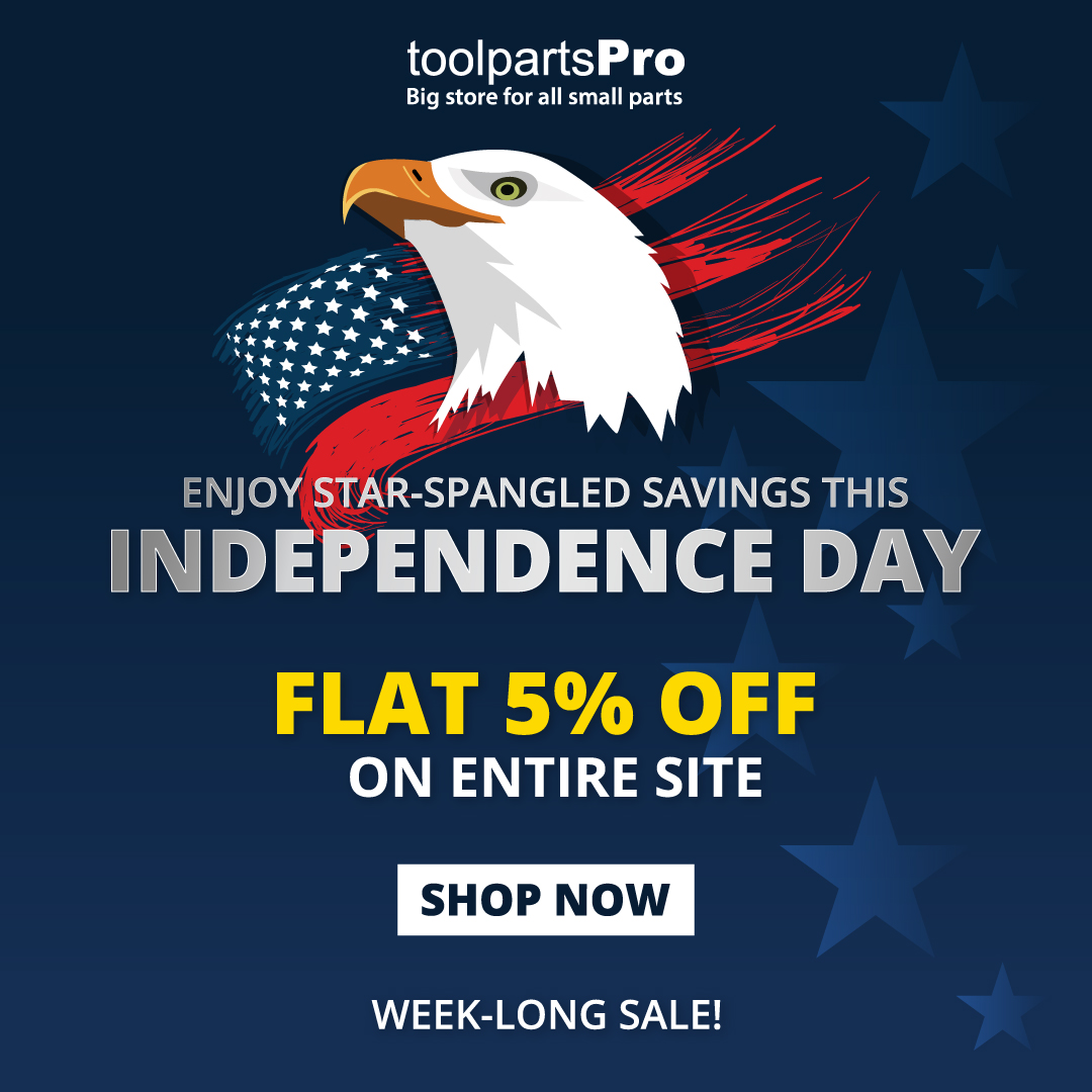 ToolpartsPro's tweet photo. 4th of July Sale: FLAT 5% OFF on Every Purchase!
Whether you're a DIY enthusiast or a professional tradesperson, this is the perfect opportunity to stock up on your favorite tool parts and accessories.
Shop Online: https://t.co/1kR96NZmxD
#ToolRepair #independenceday https://t.co/MSOzzMbEF7