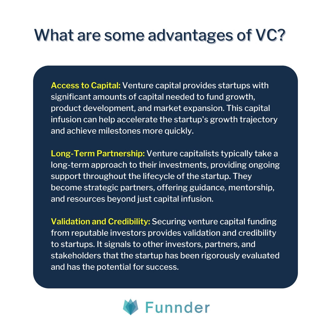 There are many advantages of venture capital. Here are 3 ways VC can be beneficial.

How has venture capital benefitted you and your business? 👇🏼

Follow Funnder for more!

#startup #investor #vc #venturecapital