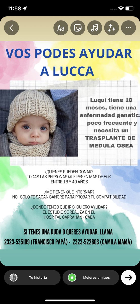milibivardo3's tweet photo. Lucca tiene una enfermedad muy rara, genética, que solamente es un caso en un millón. Esta enfermedad lo que hace es parar el crecimiento y por lo tanto, afecta a varios órganos del cuerpo. La única solución es el transplante de médula ósea, por favor difundir 🙏 https://t.co/jSLYNd1IFQ
