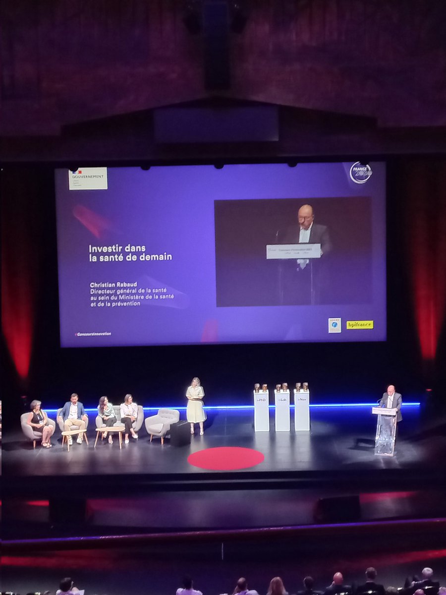 sup_recherche's tweet image. [🔴LIVE]
Remise des prix « Investir dans la santé de demain » par  Chritian Rabaud @Sante_Gouv

🏆Lauréate #iPhd : Sarah Souheil Gebai, porteuse du projet « Anti-vibratory bracelet »

🏆Lauréate #iLab (Grand Prix) : Héloïse Mailhac, CEO du projet « CORTEX »