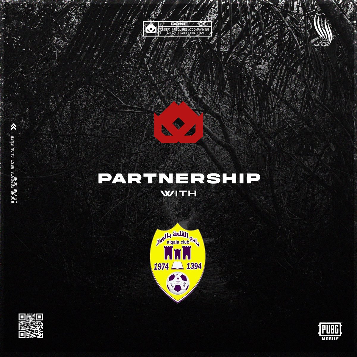 ضمن جهودنا في دفع عجلة التنافس ، لتحقيق رؤية سيدي حفظه الله في قطاع الألعاب الإلكترونية ، دورة الألعاب السعودية PUBG MOBILE 
 
نعلن عن شراكتنا مع : 
نادي القلعة  <a href="/ALQALAH_CLUB/">نادي القلعة السعودي</a> 
.
.
.

متمنين لنا ولهم التوفيق