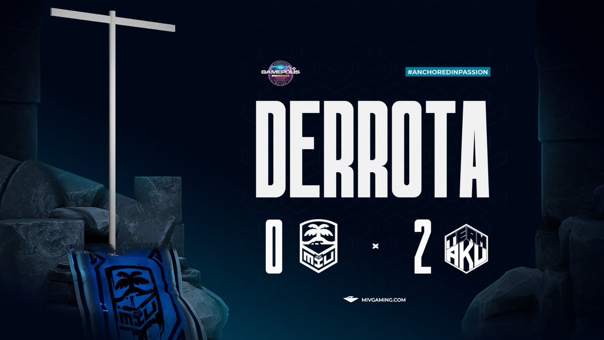 #Update | <a href="/Gamepolis_org/">Gamepolis</a> 

Finalmente caemos eliminados a las puertas de la final ❌

- Haven ( 11 - 13 ) ❌
- Bind ( 11 - 13 ) ❌

¡Volveremos más fuertes! ⛴️

#AnchoredInPassion ⚓️