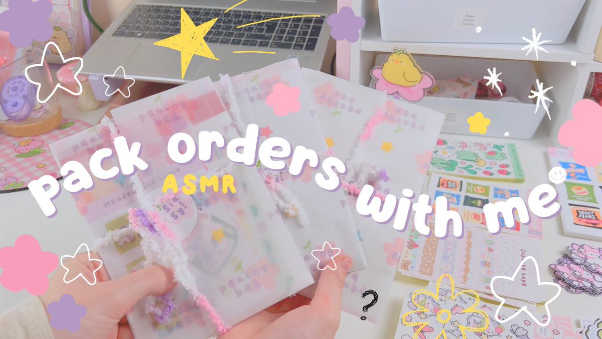 PeachesAndBees's tweet photo. If you like ASMR and cute packaging then you might like my new video 🥹💖 

https://t.co/gJm6TrcAJL https://t.co/cu7cACueyb