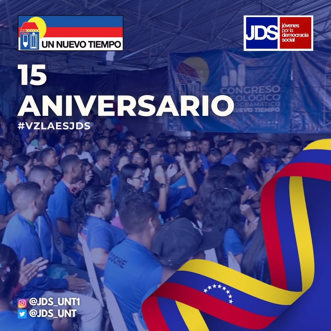 La juventud es presente y futuro, día a día llenos de entusiasmo y esperanza trabajan por la recuperación y transformación del país, donde los jóvenes puedan tener la oportunidad de surgir y progresar, siendo protagonistas de nuevas historias #VzlaEsJDS