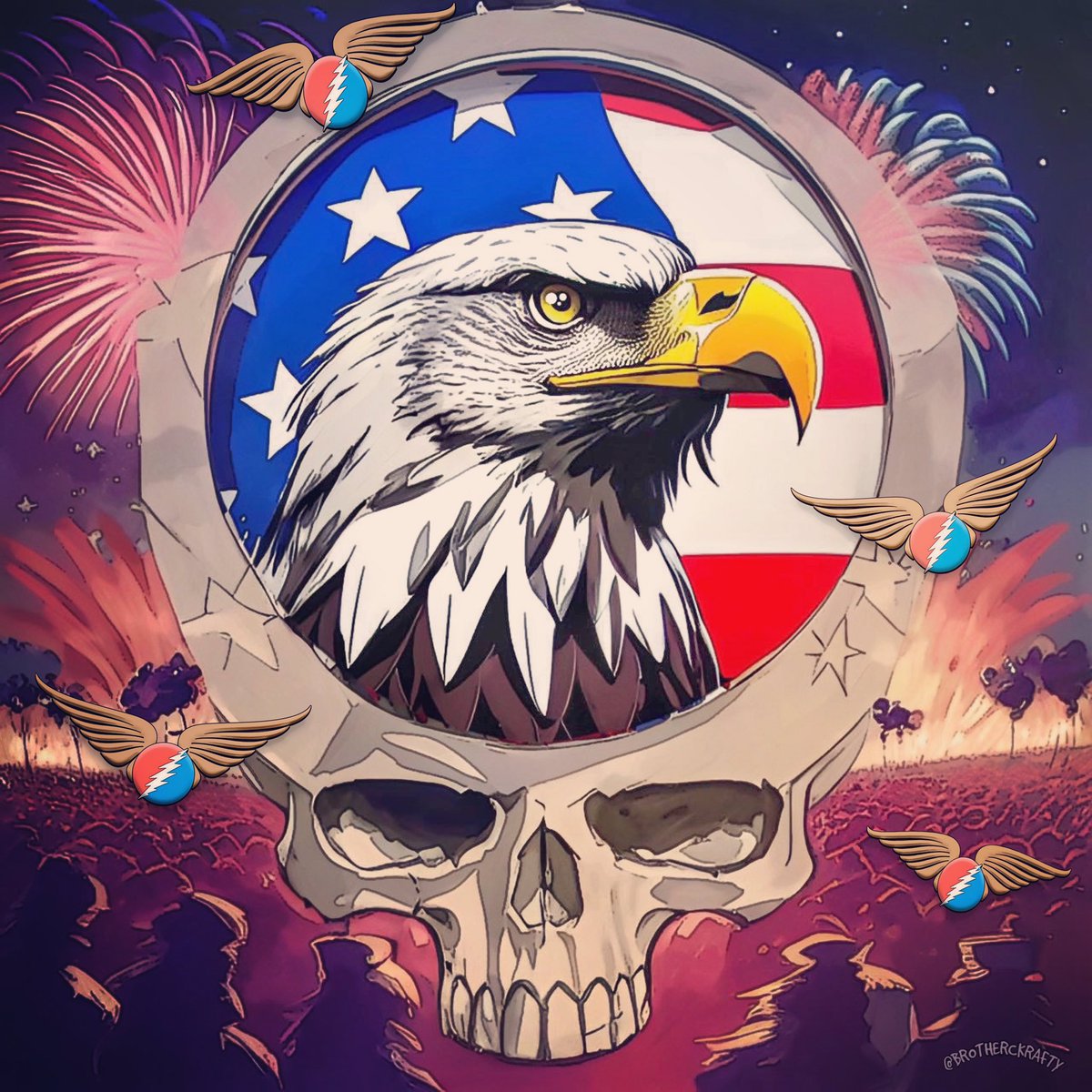 brotherkrafty's tweet photo. Happy 4th Of July!
#WaveThatFlag #AmericaFuckYeah https://t.co/omPyOSwKFM