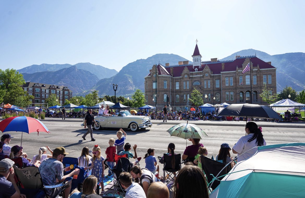 Great morning at the Freedom Festival Parade in Provo! Let freedom ring! Wishing everyone a happy and safe Independence Day.