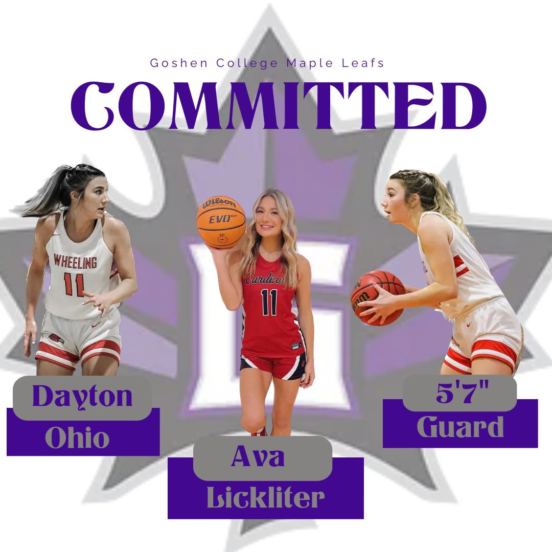 Super excited and happy to say i’ve found my new home. I will be continuing my academic and athletic career at Goshen College. Big thank you to Coach Miller for taking the time to recruit me and give me my spark back. Can’t wait to get back to work💜 <a href="/GCMapleLeafs_WB/">Goshen College Women’s Basketball</a>