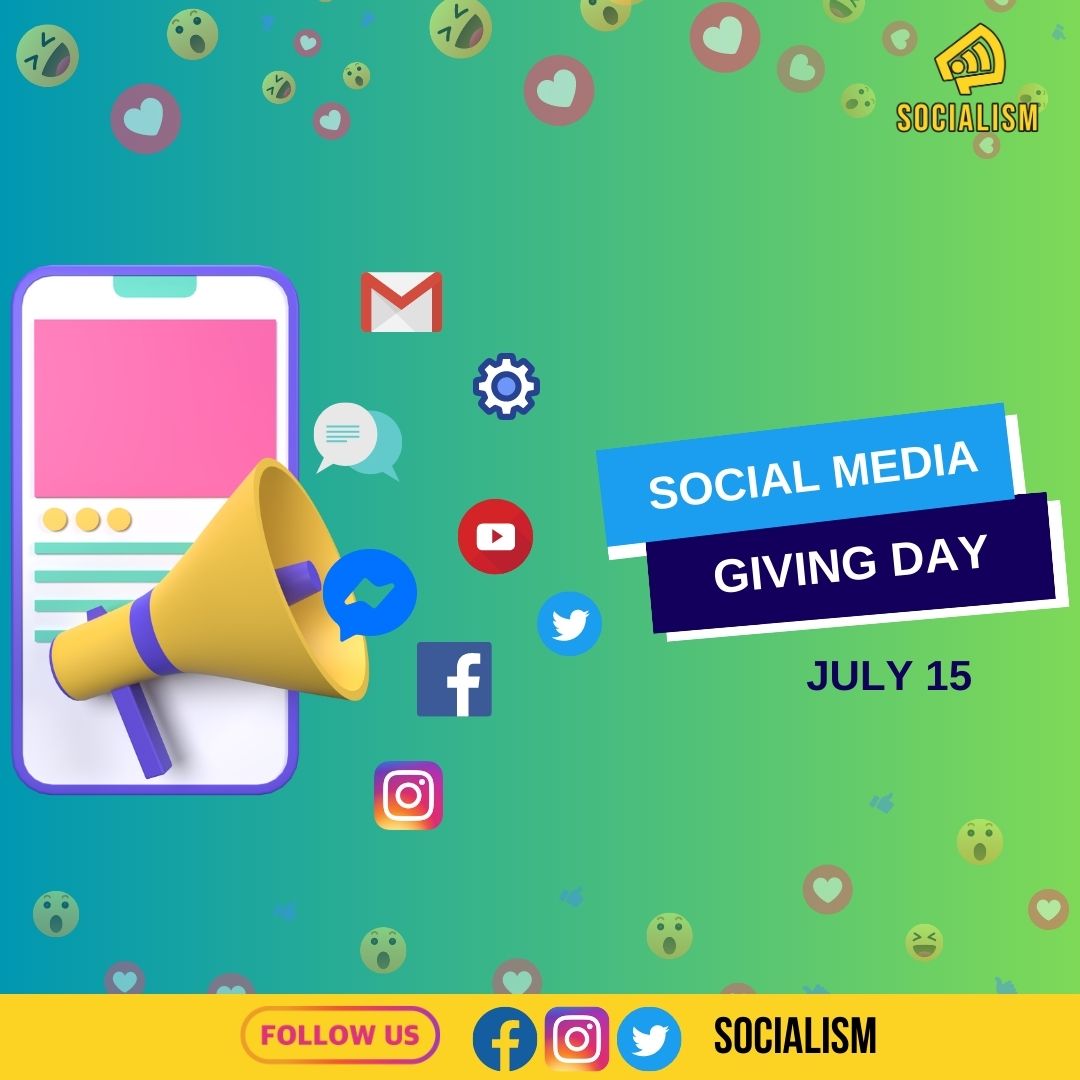 SocialismCo's tweet photo. Social Media Giving Day https://t.co/6aP1GFsCsC