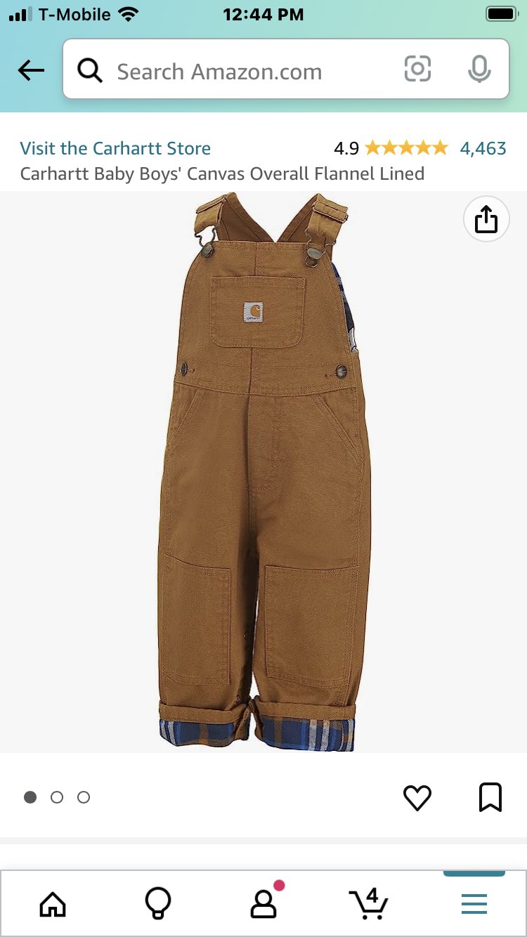 Carhartt Baby Canvas Overalls