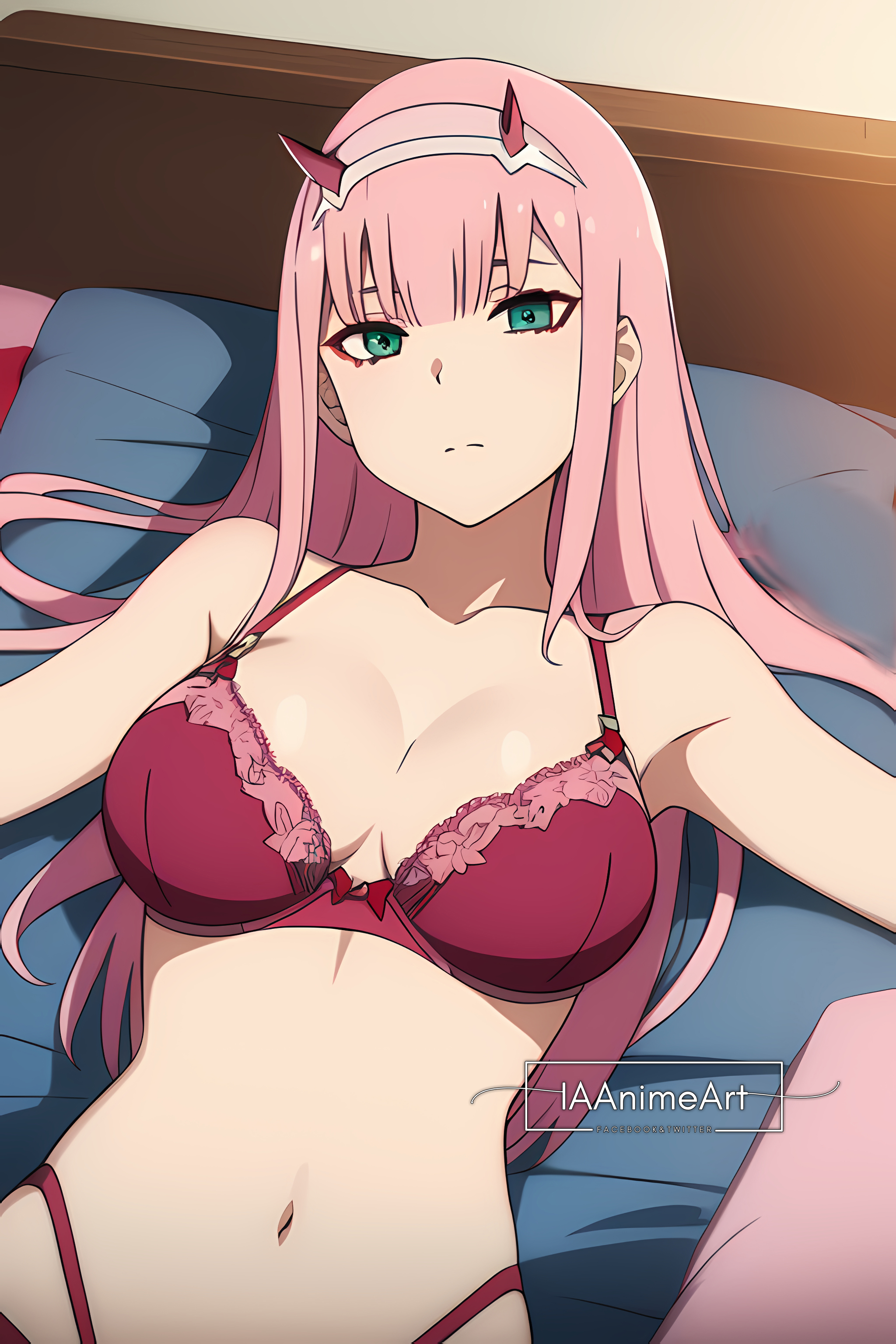 IA Anime Art on X: ✨♥️Zero Two  Darling in the FranXX♥️✨   / X