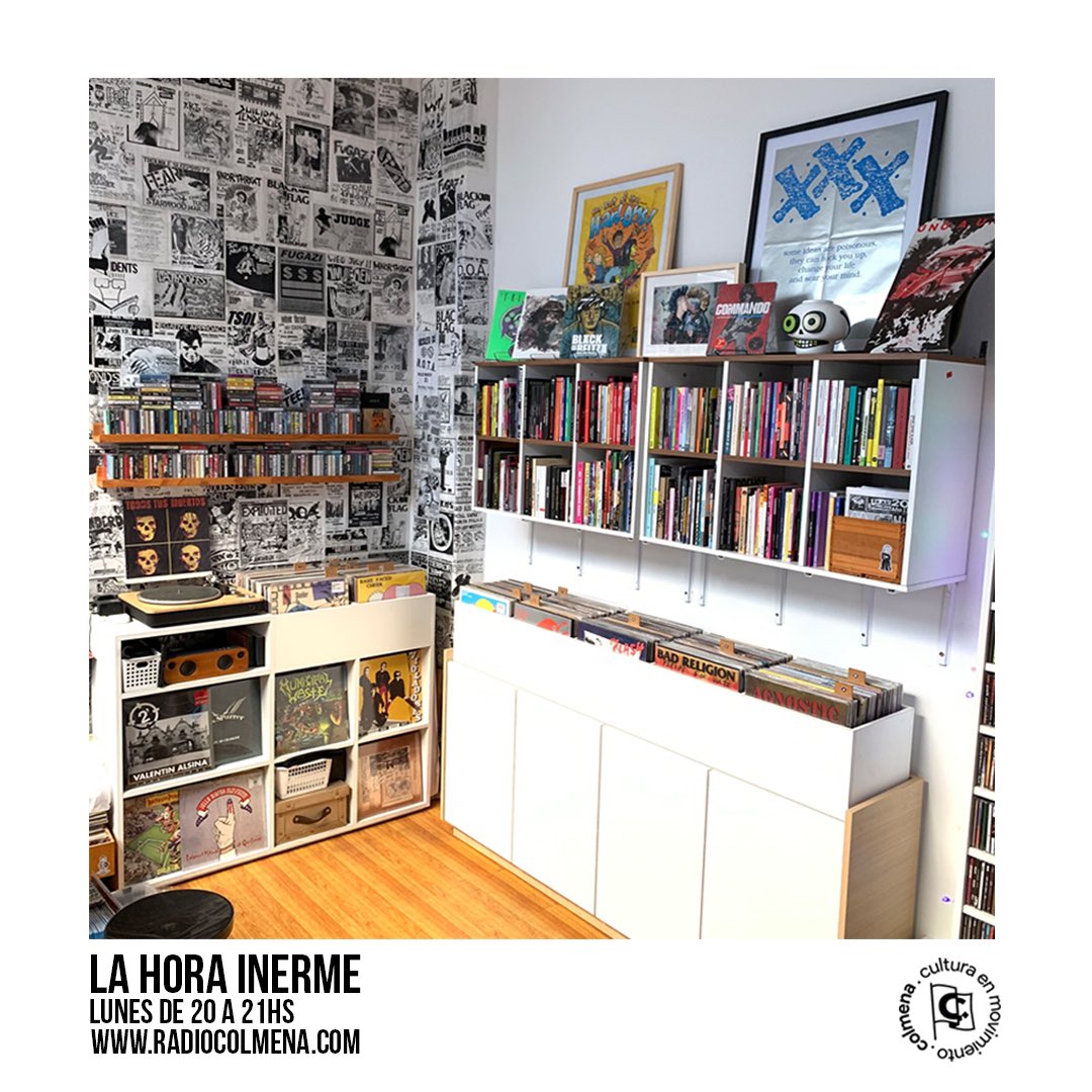 Somos Sebas y Pau y queremos contarles que el próximo lunes 10 de julio, de 20 a 21h por <a href="/radiocolmena/">Radio Colmena</a> , damos inicio a La Hora Inerme.
Un recorrido por los discos y libros que nos habitan. Escuchanos en radiocolmena.com , la app de la radio o en vivo desde YouTube