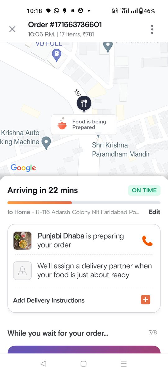 NEHA62046040's tweet photo. @SwiggyCares 
Again it's happening 🤦 no delivery partner assigned yet https://t.co/9cqm20gg2p