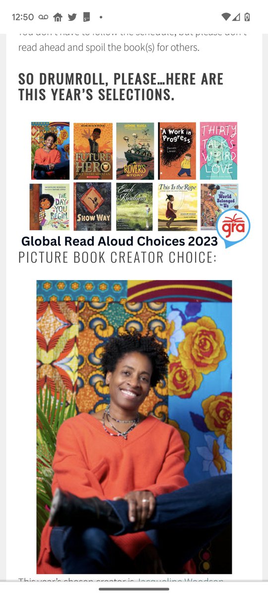 Starting my summer reading prepping for the Global Read Aloud this fall! @globalreadaloud