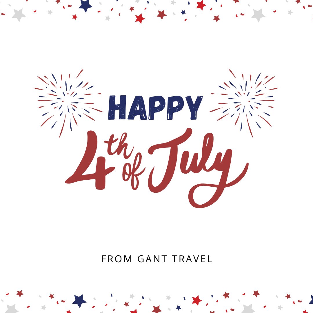 #teamgant hopes you have a safe, joyful, and memorable holiday!
.
.
.
.
.
.
#GantTravel #HappyFourthofJuly #HolidayWeekend #JulyTravel #SummerTravel #Support #RethinkBusinessTravel
