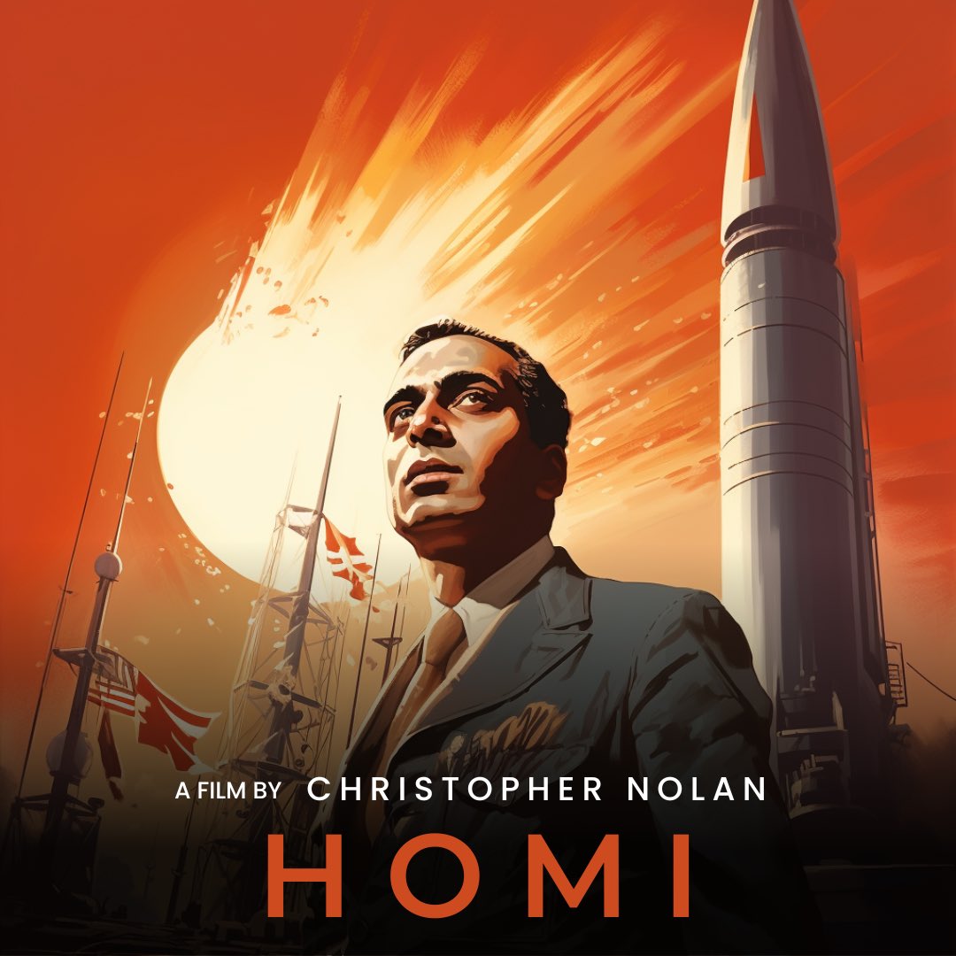 Vivekanand1218's tweet photo. If Christopher Nolan made Biopics of Indian physicists/scientists thread 1/5 
#Oppenheimer #ai #AIArtwork #ChristopherNolan #india https://t.co/u4hBhJsjLj