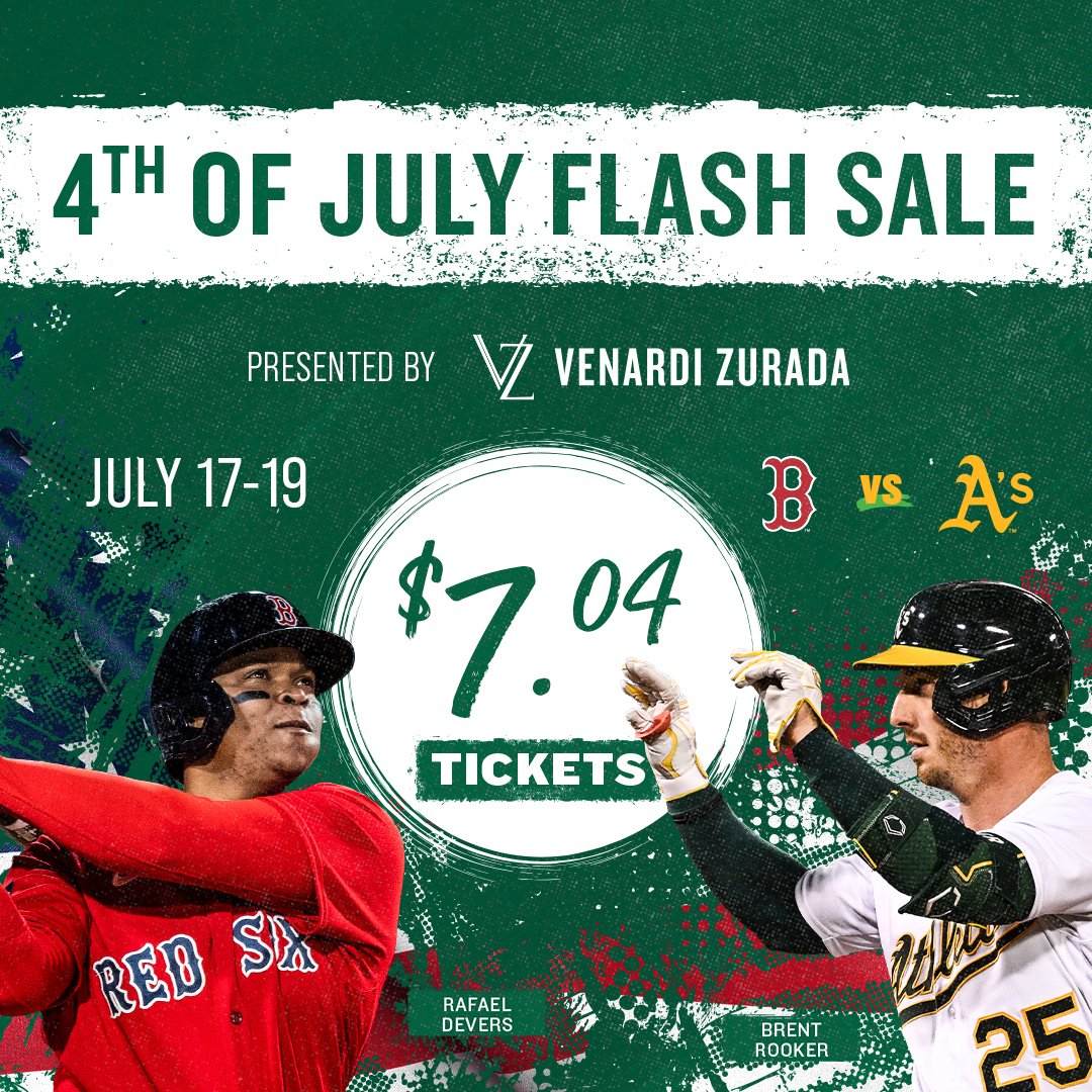 Oakland A's on X: Wicked sweet 4th of July deal 🎆 Don't miss out