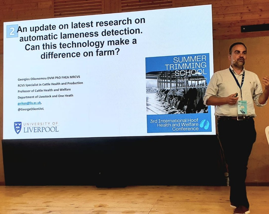 George Oikonomou (@goikonomou) on Twitter photo Fantastic experience at the hoof health and welfare conference in Girona! Great opportunity to present some of our latest findings from the work we do with @CattleEye and our work on sole lesion pathogenesis. Many thanks to ANKA for the invite! <a href="/TrimAnka/">🇨🇦 ANKA - Trim Chutes 🇺🇸</a> <a href="/LivUniVetSchool/">UoL School of Veterinary Science</a> Fantastic experience at the hoof health and welfare conference in Girona! Great opportunity to present some of our latest findings from the work we do with @CattleEye and our work on sole lesion pathogenesis. Many thanks to ANKA for the invite! <a href="/TrimAnka/">🇨🇦 ANKA - Trim Chutes 🇺🇸</a> <a href="/LivUniVetSchool/">UoL School of Veterinary Science</a>